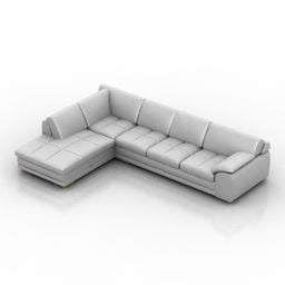 Τρισδιάστατο μοντέλο μοντέρνας πλατφόρμας τμηματικού καναπέ