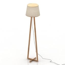 Torchere Lamp Tripod Wooden Stand