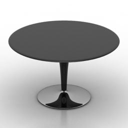 Table ronde minimaliste modèle 3D