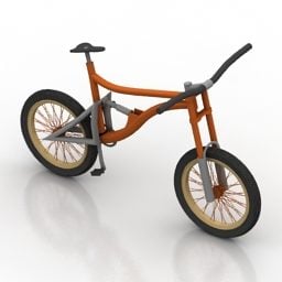 Model 3D roweru wyścigowego z małym kołem
