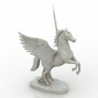 Sculpture Horse Unicorn