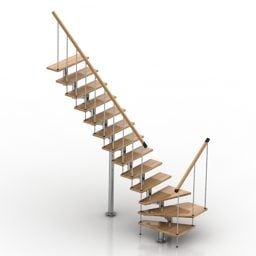 Modern Staircase Wooden Step