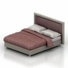 Double Bed Upholstered Modern Platform
