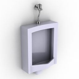 בידה מודרנית לשירותים עם קולב בד דגם תלת מימד