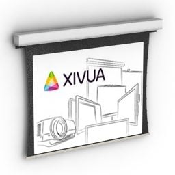 Projector Screen Auvix 3d malli