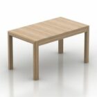 Moderni pöytä suorakaiteen muotoinen puumateriaali