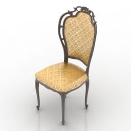 Vintage stoel ijzeren frame 3D-model