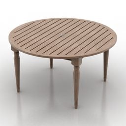 Dining Round Table 3d model