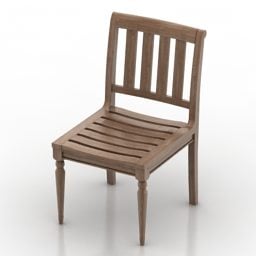 Wood Chair Country Møbler 3d model