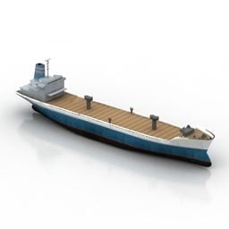 דגם תלת מימד של ספינת מטען גדולה
