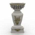 Vase Decor Carved Style