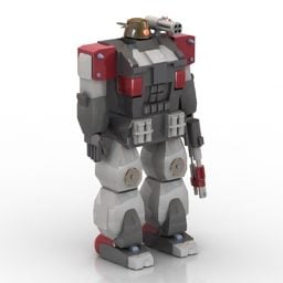 ربات اسباب بازی مدل سه بعدی لگو
