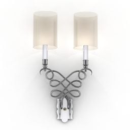 Modern Sconce Lamp Glass Shade 3d model