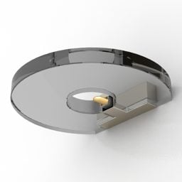Okrągły kinkiet Nowoczesna lampa ścienna Model 3D