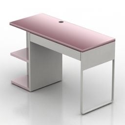 Soffbord i glas med V-ben 3d-modell