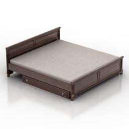 Simple Platform Bed 3d model