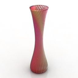 花瓶の砂時計の形の3Dモデル