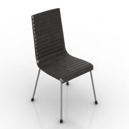 Καρέκλα καφέ Μαύρη 3d μοντέλο