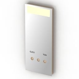 Il supporto a parete per specchio combina la luce a led modello 3d