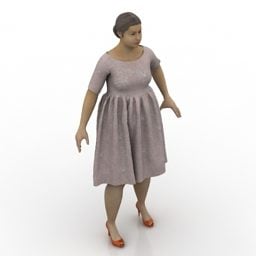 Mannequin Middle Age Woman 3d model