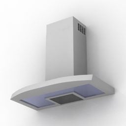 Modelo 3d de suporte de parede para ventilação de cozinha