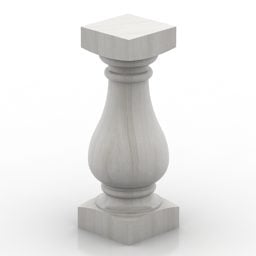 Kamenný sloupek 3D model
