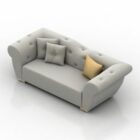 Modern Upholstered Sofa With Cushion