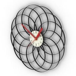 Μοντερνισμός ρολόι τοίχου Boconcept τρισδιάστατο μοντέλο