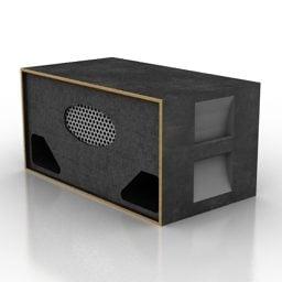 Haut-parleur audio de style moderne modèle 3D
