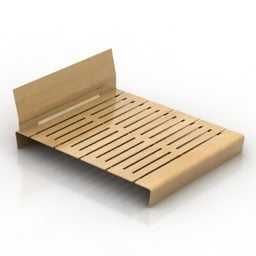 Dřevěná postel CNC platforma 3D model