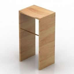 Bar Chair Simple Platform 3d model