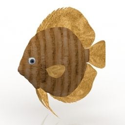 Havfisk dekorativt kunstverk 3d-modell