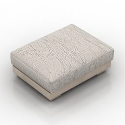 Materiałowa poduszka do siedzenia Model 3D