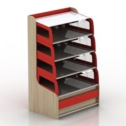 Home Tool Showcase Shelf 3D-Modell