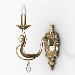 Messing Sconce Lap Candle 3d model