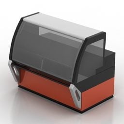Mobile vetrina per frigorifero modello 3d
