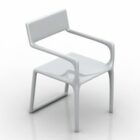 Modernism Plastic Chair Curved Shape