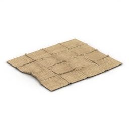 דגם תלת מימד של שטיח מקומט