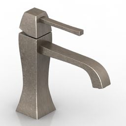 Moderne kraan roestvrij staal 3D-model