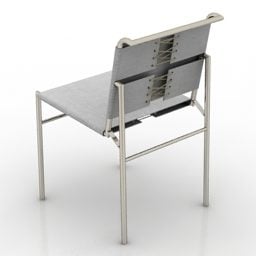 Model 3D stalowego krzesła ogrodowego