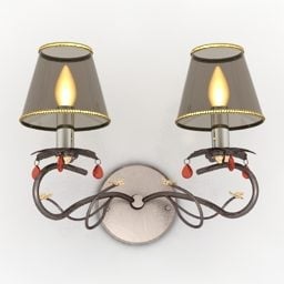 Wandkandelaar Lamp Kaarsenkap 3D-model