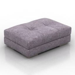 Upholstered Seat Purple 3d model