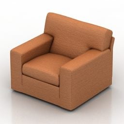 Armchair Upholstered 3d model