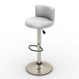Bar Chair Steel Stand 3d model