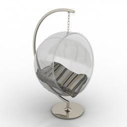 Glass Armchair Egg 3d model