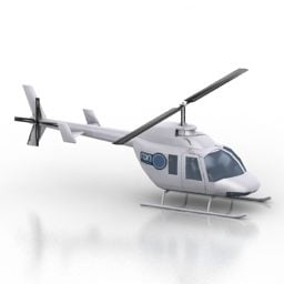3д модель малого коммунального вертолета