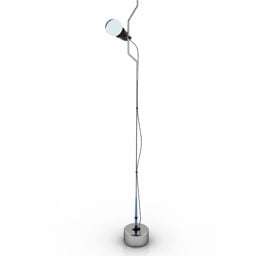 Floor Lamp With Bulb Shade 3d model