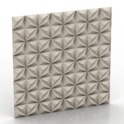 Modern panelväggdekoration 3d-modell