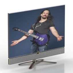 Stereo Hoparlörlü Tv Lcd 3D modeli