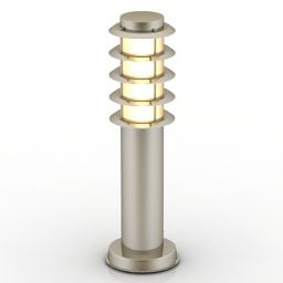 3д модель садового светильника в типичном стиле